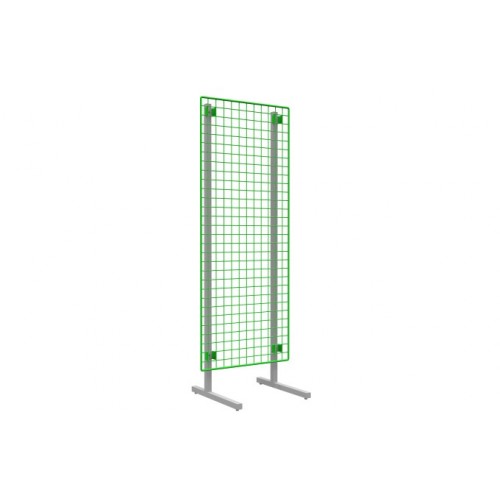 RCZSCBK Espositore A Griglia 6x1,5 M | 2 Pannelli Con Ganci Per Fiere E Negozi | Struttura A Pavimento In Ferro Verniciato Nero